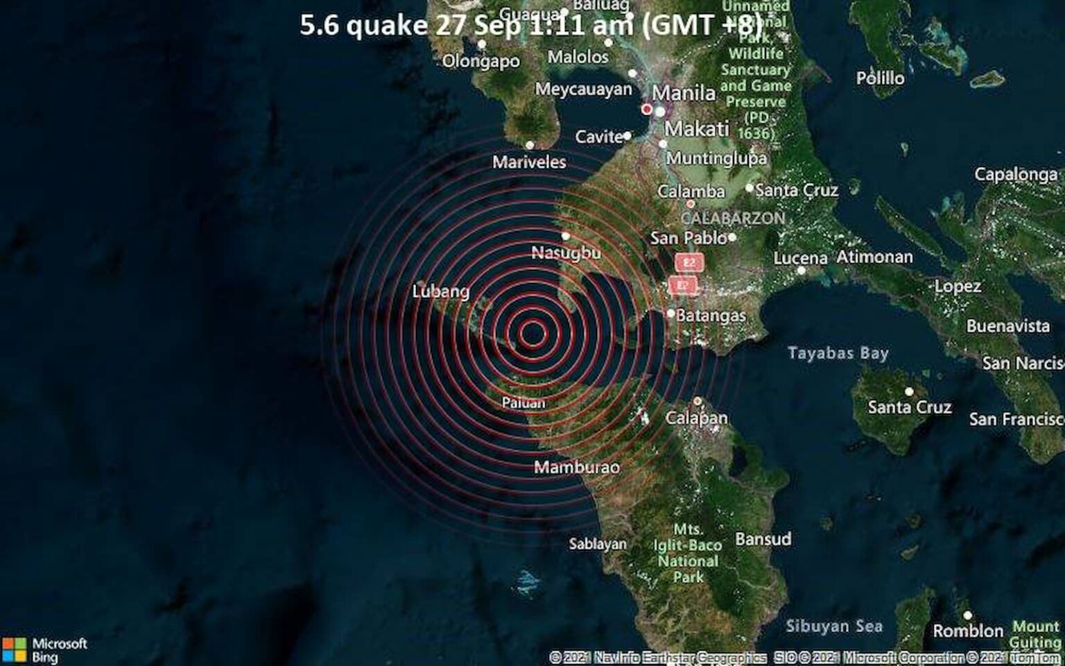 Terremoto de magnitude 57 atinge capital das filipinas