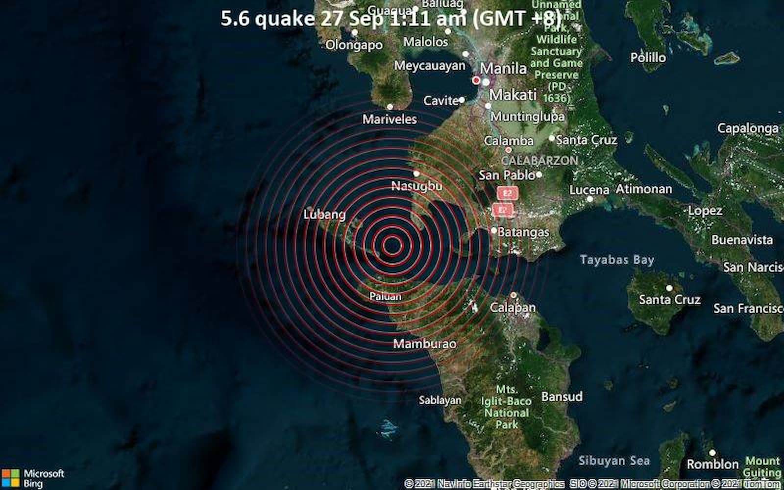Terremoto de magnitude 5,7 atinge capital das Filipinas
