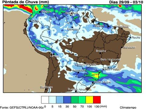 Acumulado de chuva parana 1