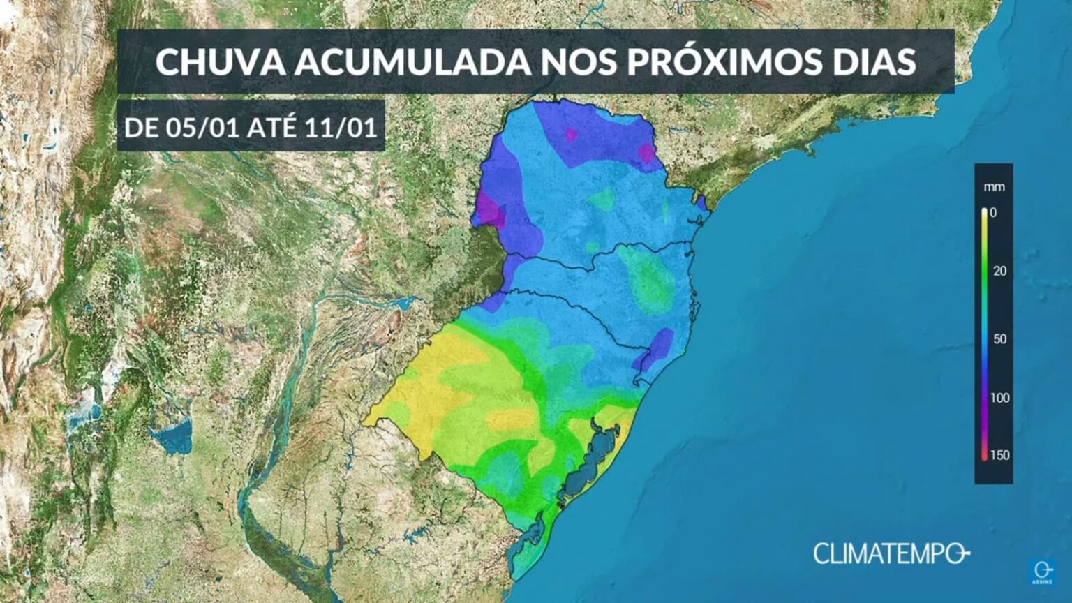 Climatempo 05 a 11 de janeiro