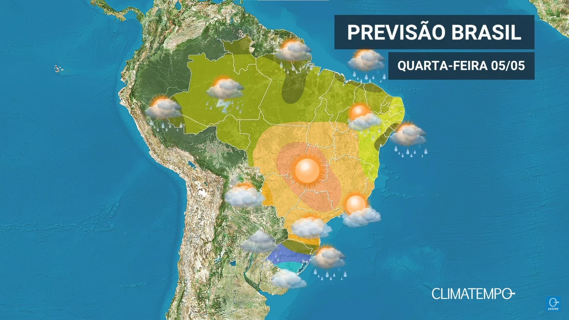 CLIMATEMPO 05 de maio 2021, veja a previsão do tempo em todas as regiões do BR