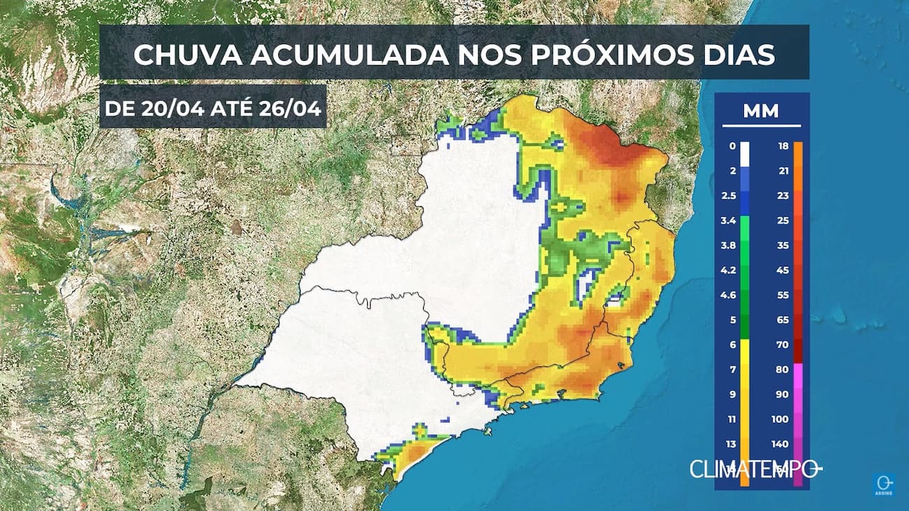 Climatempo 20 a 26 de abril 2021