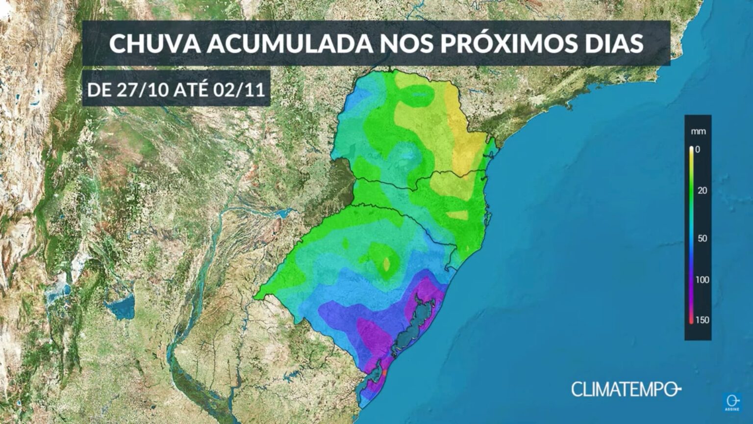 Climatempo 27 de novembro a 02 de dezembro