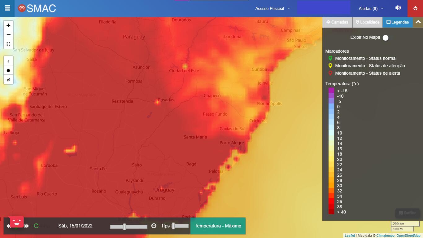 Climatempo regiao sul