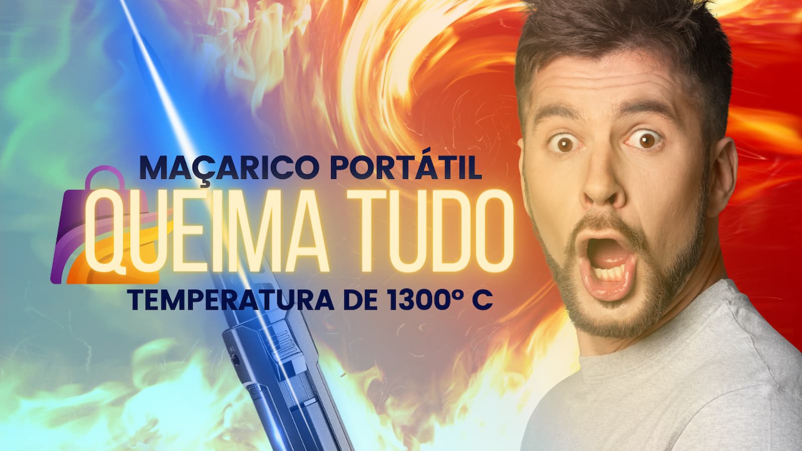 Maçarico portátil a jato atinge 1300º C, item se torna líder de vendas