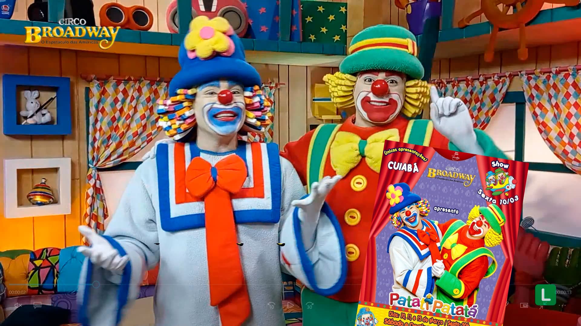 Cuiabá recebe Show de Patati & Patatá em nova temporada do Circo Broadway