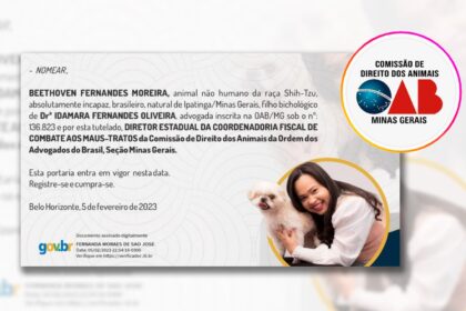 Oab nomeia cachorro para ser diretor de coordenadoria contra maus tratos animais