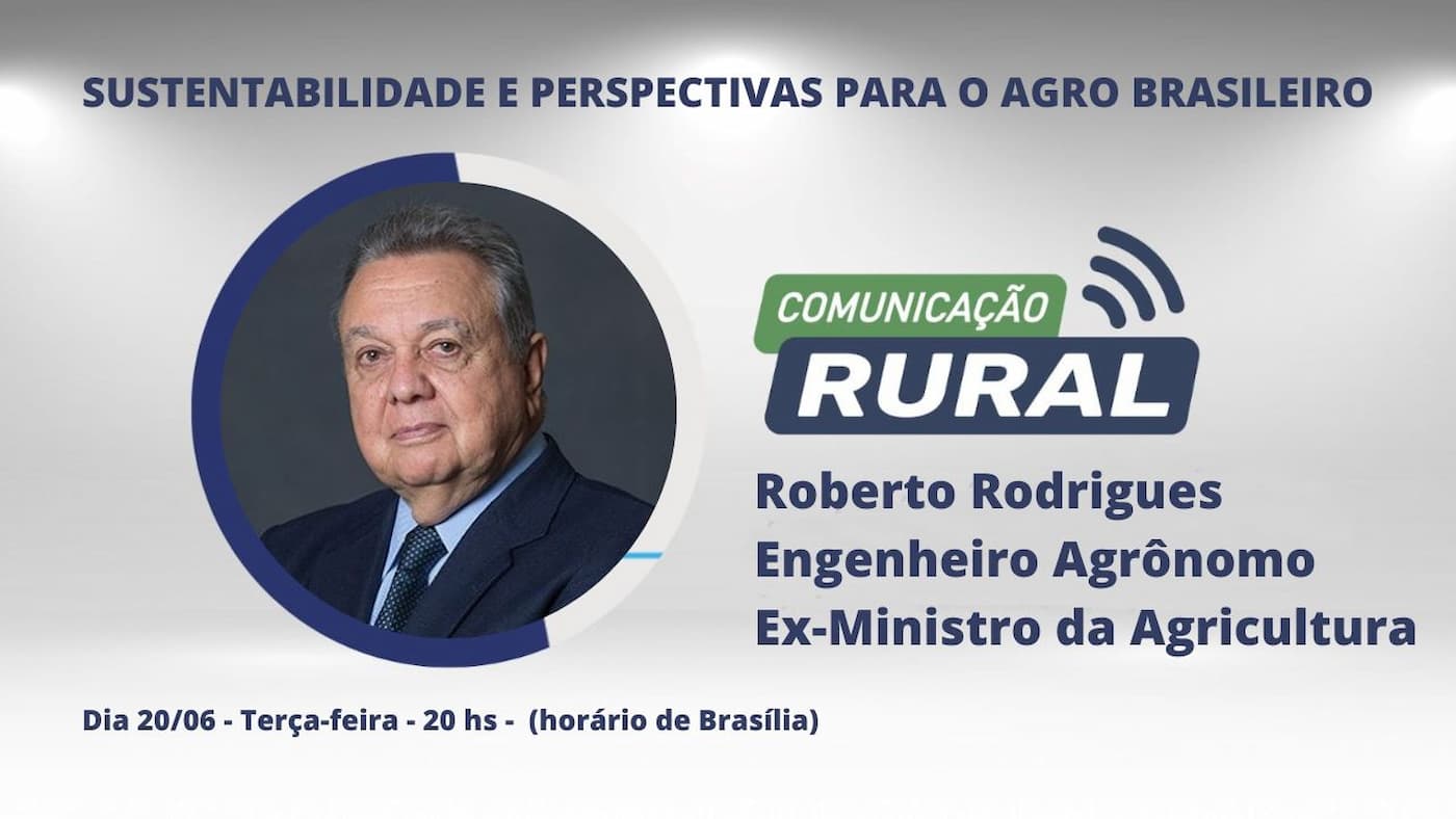 Ex ministro da agricultura roberto rodrigues e o proximo entrevistado agronews 1