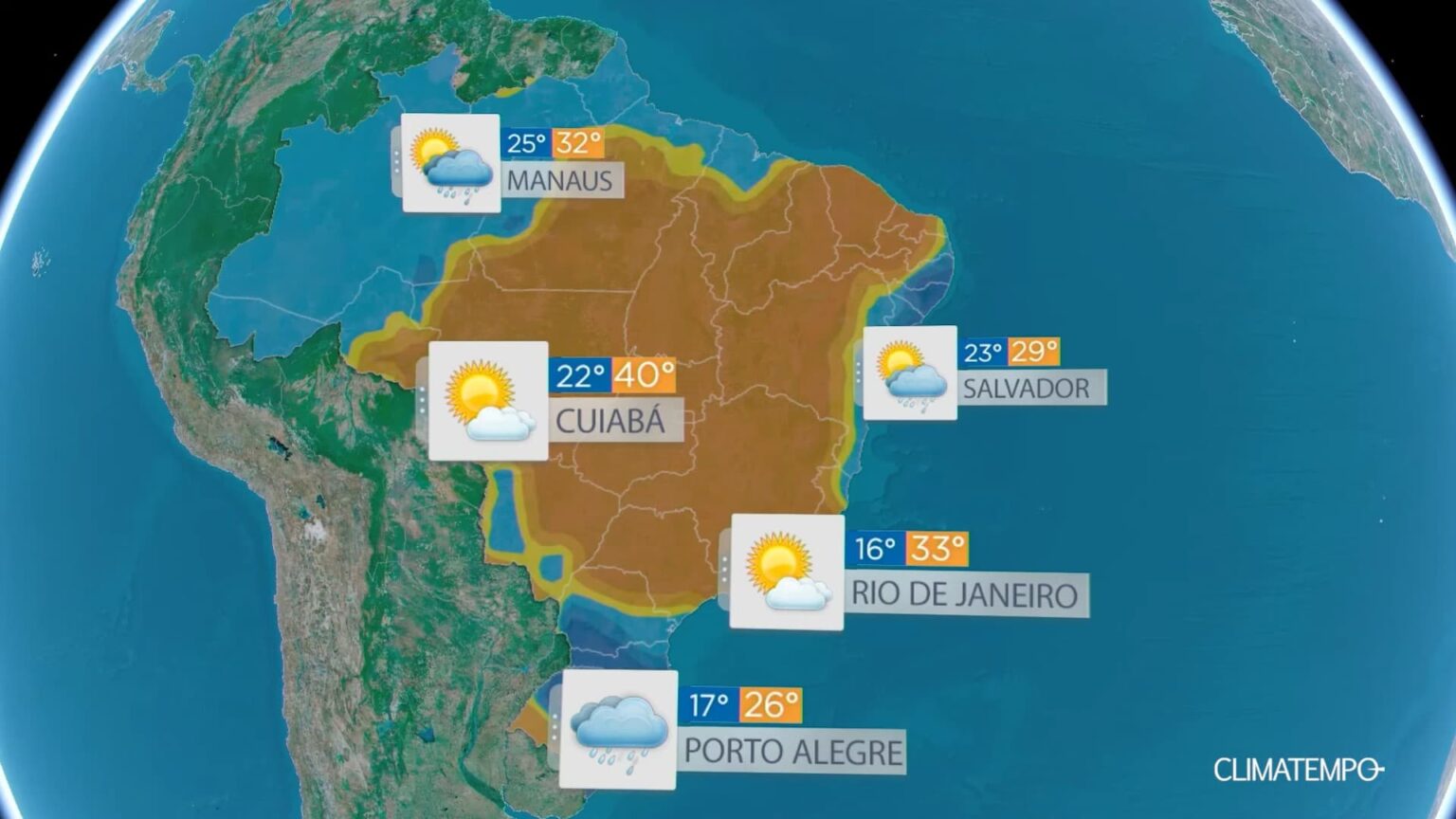 Climatempo nesta sexta feira