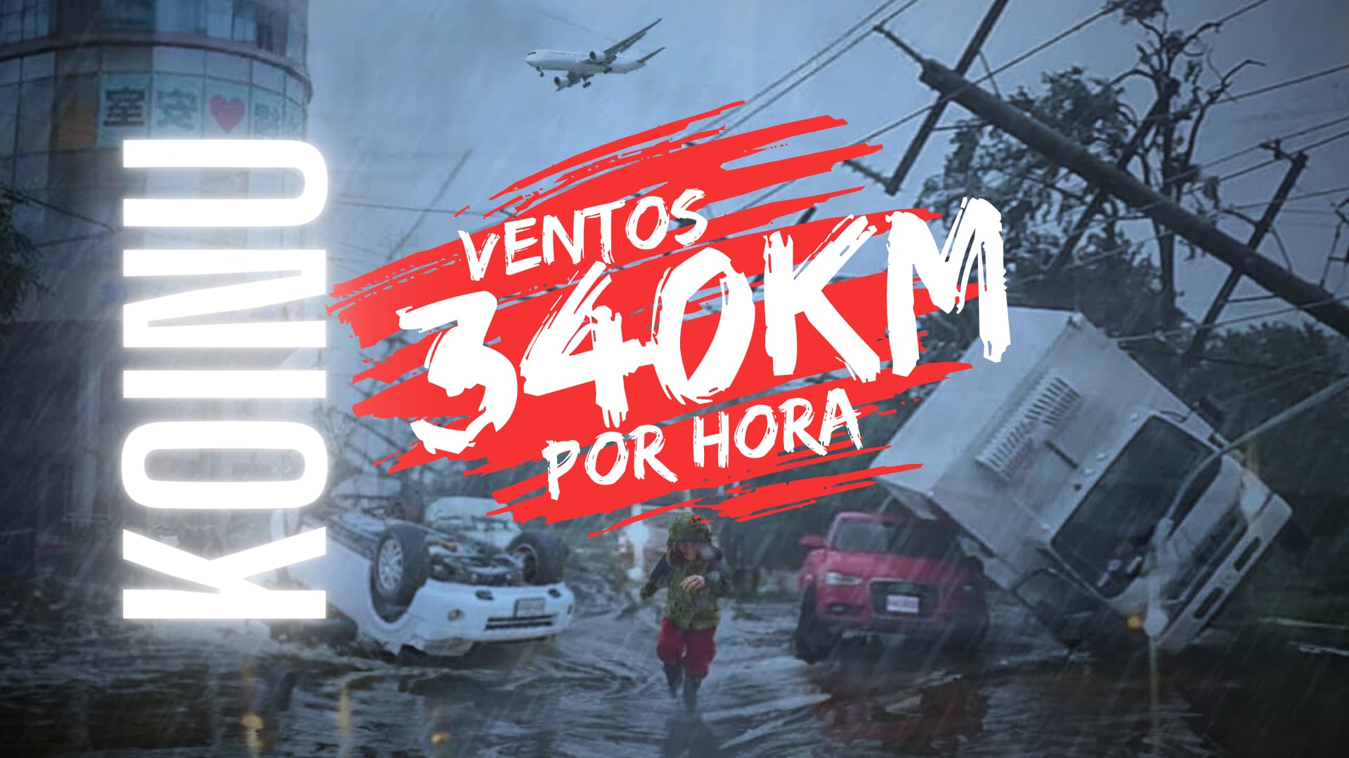 Tufão Koinu atinge Taiwan com chuvas torrenciais e ventos de 340 km/h