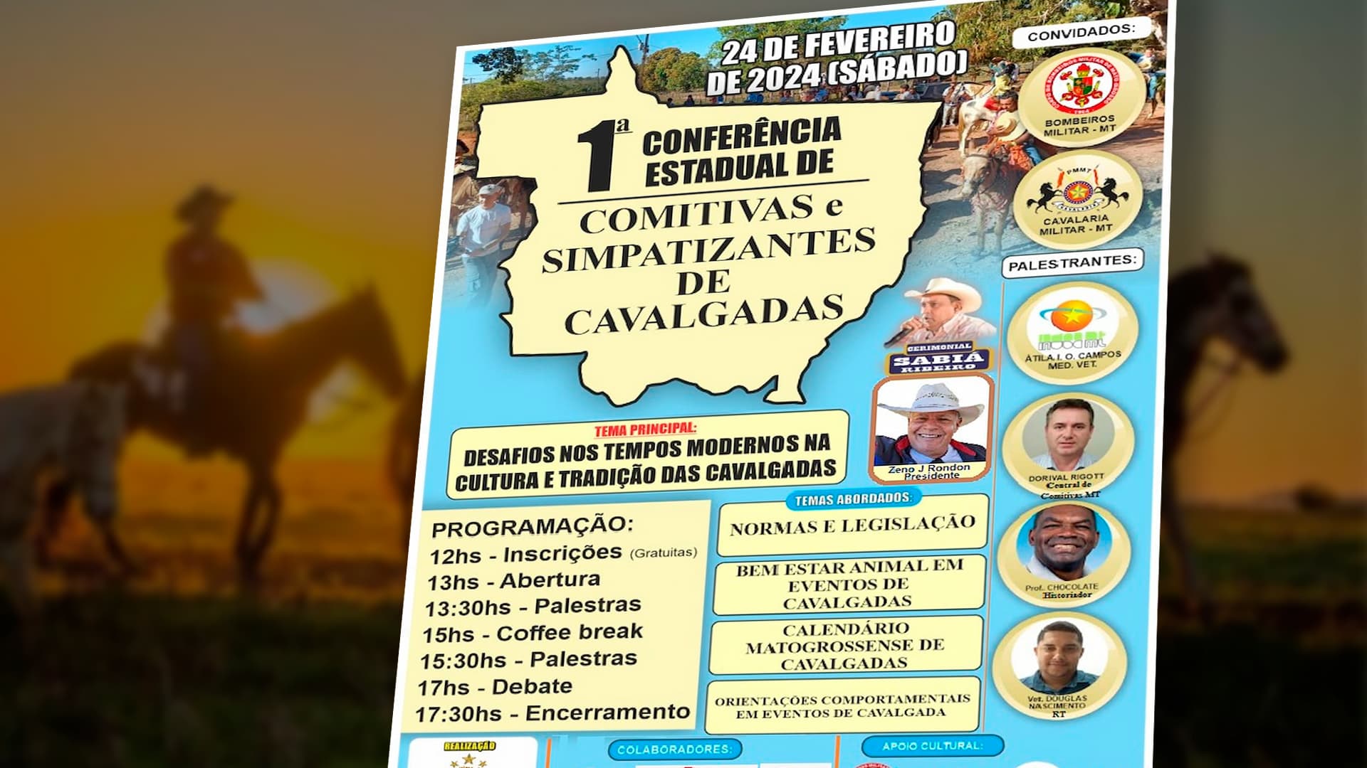 Vem aí! 1ª Conferência Estadual de Comitivas e Simpatizantes de Cavalgadas