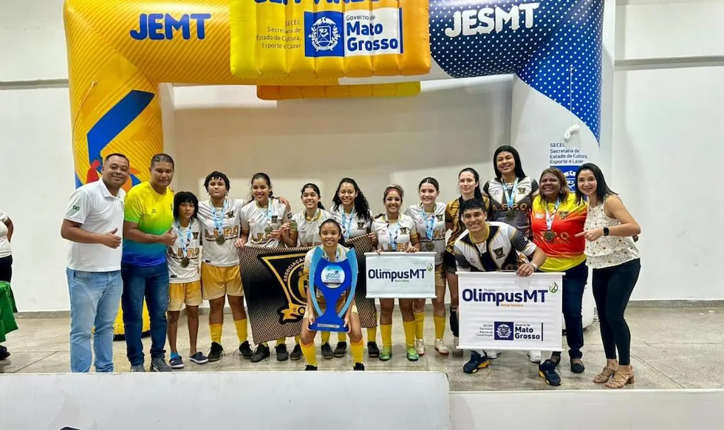 Futsal campeão varzea grande jogos estudantis