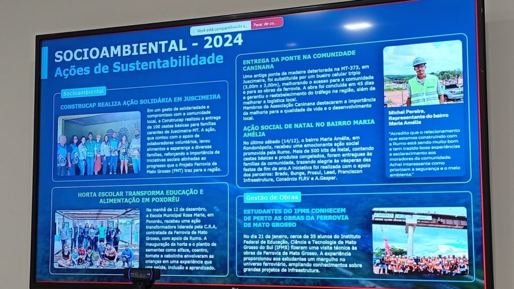 Rumo atualiza informações sobre andamento das obras da Ferrovia Estadual de MT