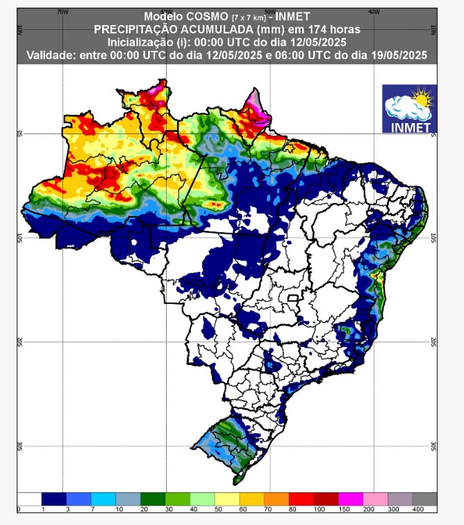 previsão do tempo